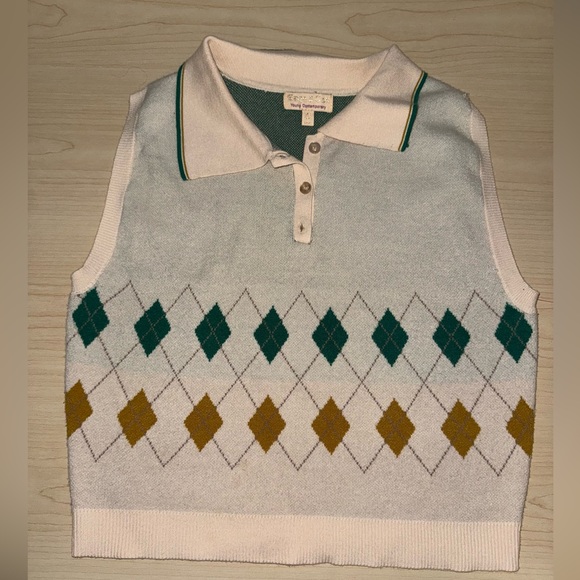 sage & oak Tops - Sage & Oak Argyle Sweater